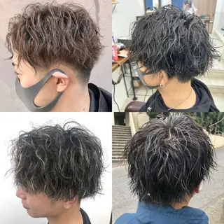 パーマ メンズ ダブルスキルエクステ /羽エクステ白石宇由のヘアスタイル