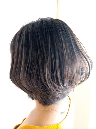 ミディアム カラー ヘアアレンジ レイヤー×ヘッドスパ ＊保田遥＊のヘアスタイル