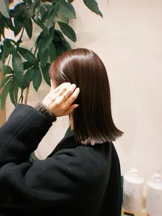 ミディアム カラー 神戸美容室 マオのヘアスタイル