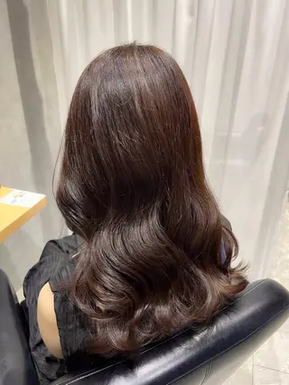 セミロング カラー 福本 梓のヘアスタイル