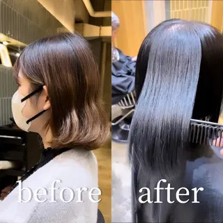 ショート カラー 縮毛矯正・似合わせ タナカ レイヤのヘアスタイル