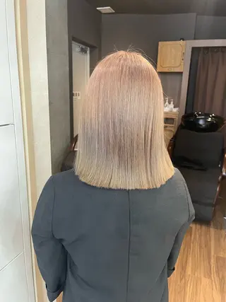 ミディアム カラー 🪽髪質改善矯正 🤍MIU🤍のヘアスタイル