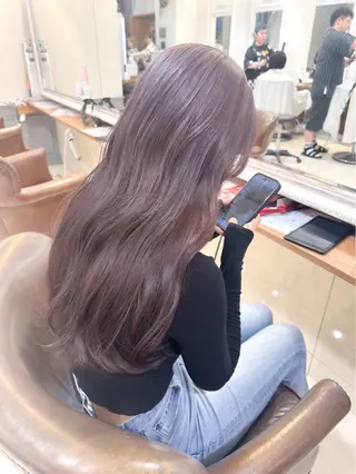 カラー 大人気透明感カラー 🩵asahiのヘアスタイル