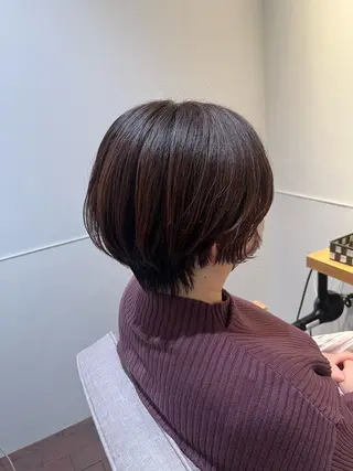 ショート マンツーマン 縮毛矯正/マユコのヘアスタイル