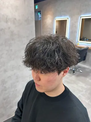 ショート カラー パーマ メンズ メンズ特化 👑YUTAのヘアスタイル