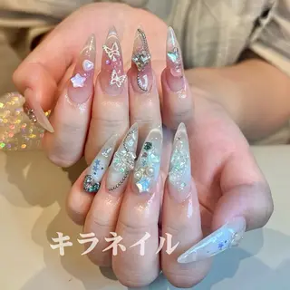ネイル 🎀kira 長さだし💗モチ最高のネイルデザイン