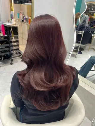 ロング 𝑹𝒊𝒉𝒐🎀 名駅/大人韓国ヘアのヘアスタイル