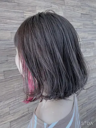 ミディアム カラー 有坂 里恵のヘアスタイル