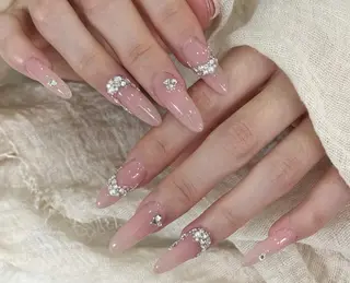 ネイル By moonネイル 🌷ワンホン/韓国風のネイルデザイン