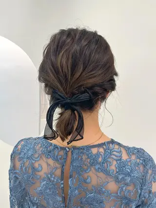 ミディアム ヘアアレンジ 韓国ヘア☁️ mitsukiのヘアスタイル