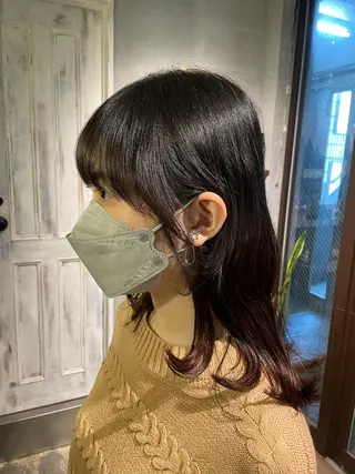 ミディアム 中村 彩乃のヘアスタイル