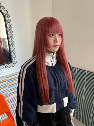 ロング カラー カラー特化/ブリーチ 梅田中崎町/あかりのヘアスタイル