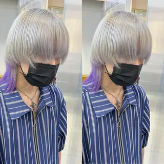 ミディアム カラー yoriダブルカラー 代表すがわらのヘアスタイル