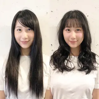 ロング 髪質改善縮毛矯正 専門店のヘアスタイル