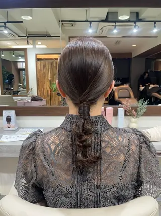 ミディアム 韓国風パーマ/ヘア セット/店長みづきのヘアスタイル