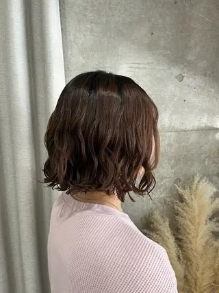 ショート ロングパーマ木村 ボブパーマのヘアスタイル