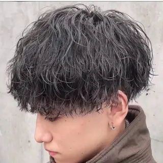 ミディアム パーマ ヘアアレンジ メンズ fifth 石川 凪のヘアスタイル