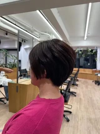 ショート 切りっぱなし/髪質 改善矯正/さやか🫧のヘアスタイル