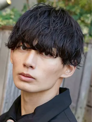 パーマ メンズ 中川 稜のヘアスタイル