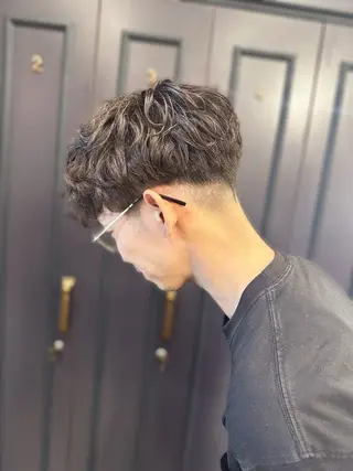 パーマ メンズ 池田 玖留美のヘアスタイル