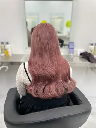 ロング ♡暖色ガーリー/ ピンク/かえで♡のヘアスタイル