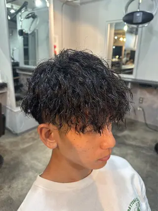 パーマ メンズ 山口 詩織のヘアスタイル