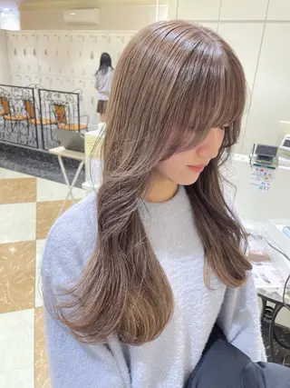 ロング カラー 顔まわり/インナー カラー/　syuriのヘアスタイル