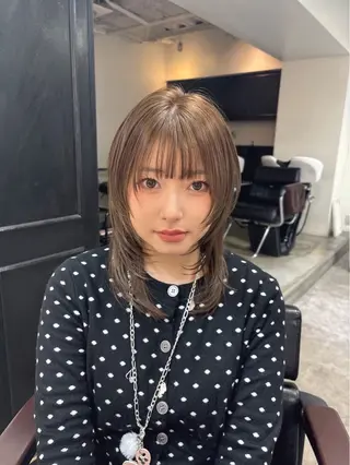 ミディアム カラー ショート/ボブ/透明 感カラー/Dai🌿のヘアスタイル