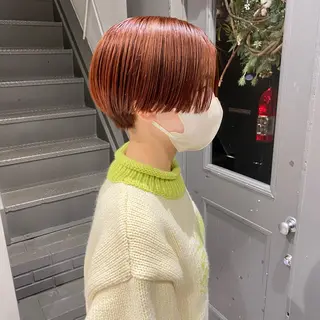 ショート カラー ボブ/ミニボブ 透明感カラーkadoのヘアスタイル