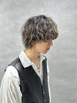 カラー パーマ メンズ イケメン製造機 🔥上原沙羅🔥のヘアスタイル