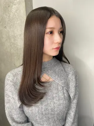 ロング 韓国/ワンホンヘア 髪質改善/MaCoのヘアスタイル