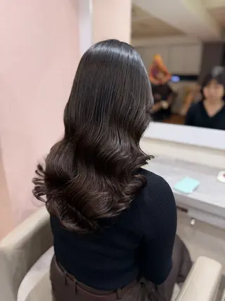 カラー ワンホン風ヘア まなのヘアスタイル