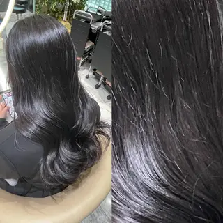 ロング カラー 松田 優作のヘアスタイル