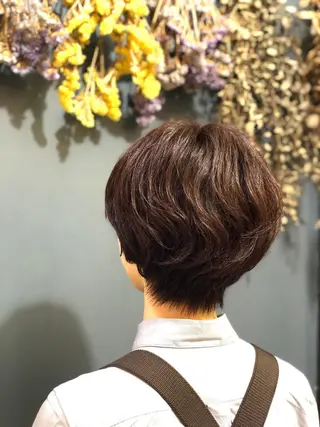 ショート カラー パーマ 森下 友　Dio...池袋のヘアスタイル