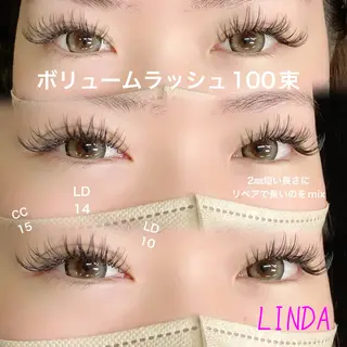 マツエク・マツパ linda lashesのマツエク・マツパデザイン