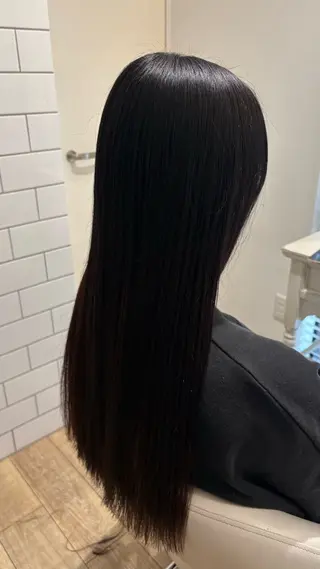 セミロング カラー 似合わせ 顔周りYUUGAのヘアスタイル