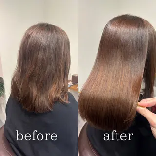 ミディアム 髪質改善・縮毛矯正/ 下村陽平のヘアスタイル