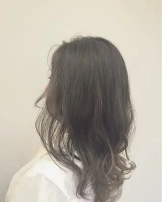 ミディアム セミロング ロング カラー パーマ ハイトーン×髪質改善 KENTAのヘアスタイル
