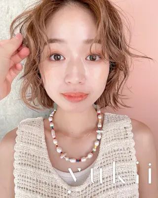 ミディアム カラー yukii 八事大石 明葉のヘアスタイル