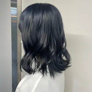 ミディアム ♡透明感/艶カラー/ M a I ♡のヘアスタイル
