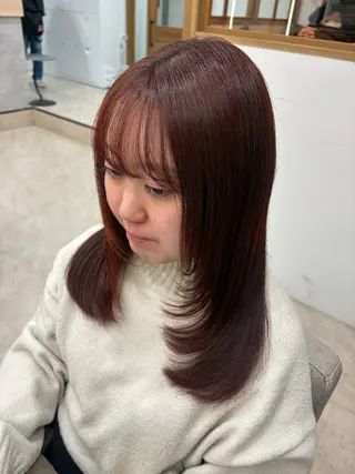 セミロング 小住 僚也のヘアスタイル