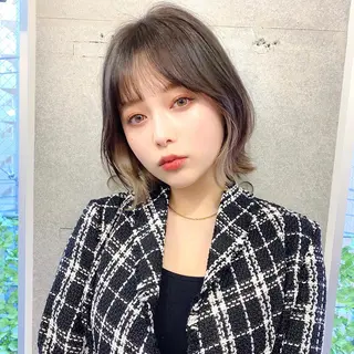 ミディアム カラー 似合わせレイヤー 🇰🇷荒木洋文のヘアスタイル