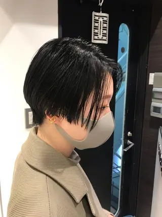ショート クロスパーマ松永裕久 似合わせカットのヘアスタイル