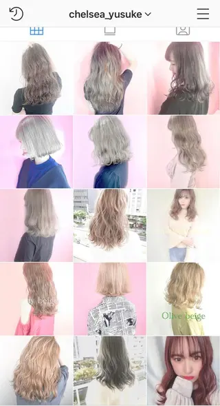 ミディアム カラー _WHITE高槻店 yusukeのヘアスタイル