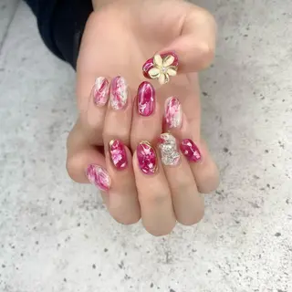 セミロング カラー パーマ ヘアアレンジ メンズ キッズ ネイル マツエク・マツパ アイブロウ Salon Ｋのネイルデザイン