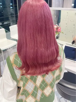 ロング カラー パーマ ヘアアレンジ メンズ キッズ ネイル マツエク・マツパ アイブロウ 🎀韓国レイヤー YURINA🎀のヘアスタイル