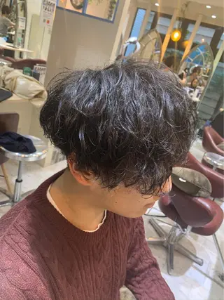 ミディアム メンズ くせ毛多毛特化 高橋　淳のヘアスタイル