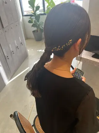 ヘアアレンジ 福島 果音のヘアスタイル