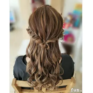 ロング ヘアアレンジ fun./ヘアセット /エクステ/着付のその他イメージ