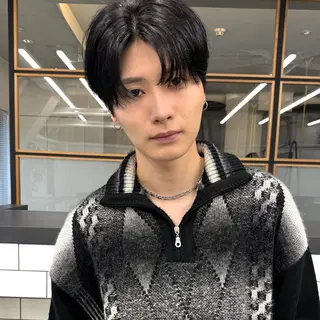 メンズ アイブロウ 💗韓国ヘア/透明感 💗若菜あいこのヘアスタイル